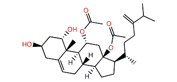 24-Methylenecholest-5-en-1a,3b,11a-18-tetrol 11,18-diacetate